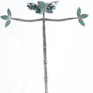 Emilia Castillo Silver Necklace Stand w/ Turquoise.